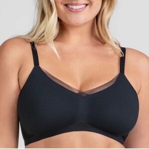 Honeylove Crossover Bra Black Size Large L